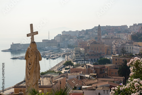 Morning walk in old part of Gaeta, ancient Italian city in province Latina