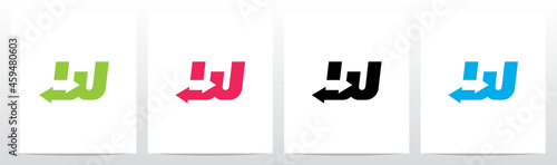 Exchange Arrows On Letter Logo Design W