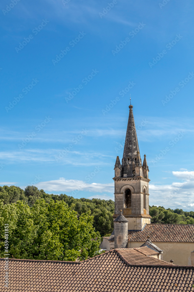 Fototapeta premium The Church of Augustin, Saint Augustins church in the center of town Pernes, Vaucluse, Provence, France