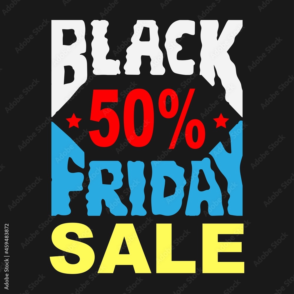 black friday sale vector illustration