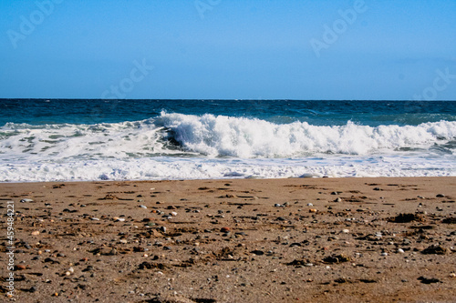 waves on the beach