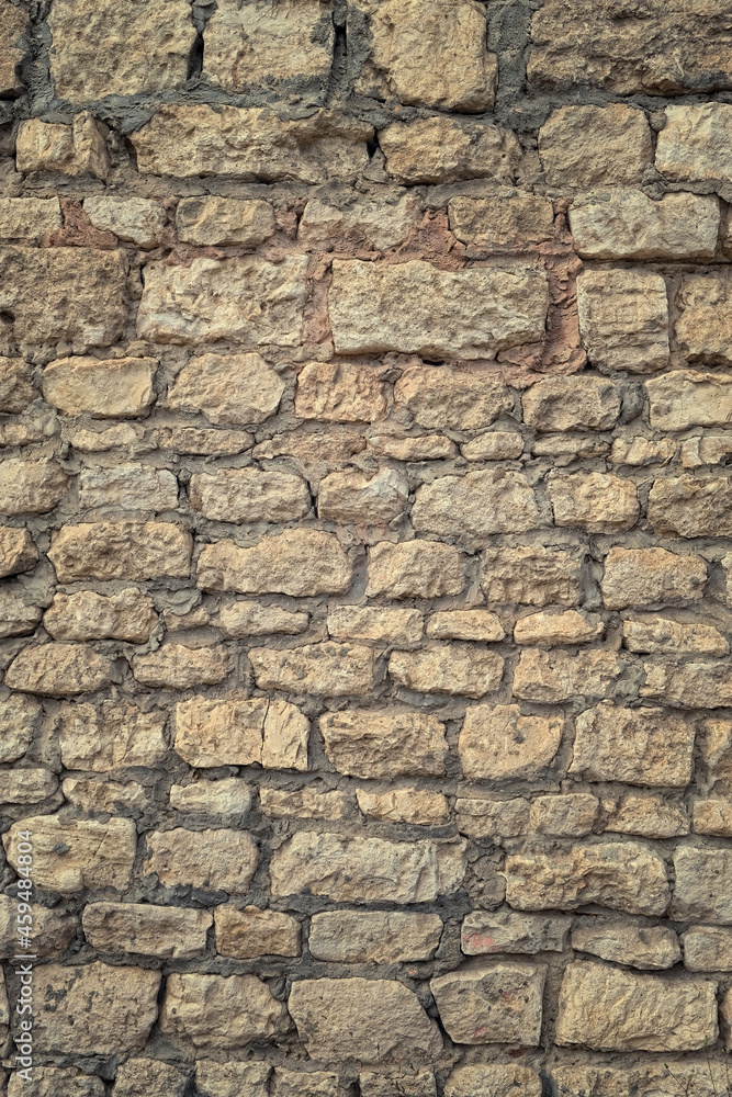 grunge texture stone wall of old bricks.