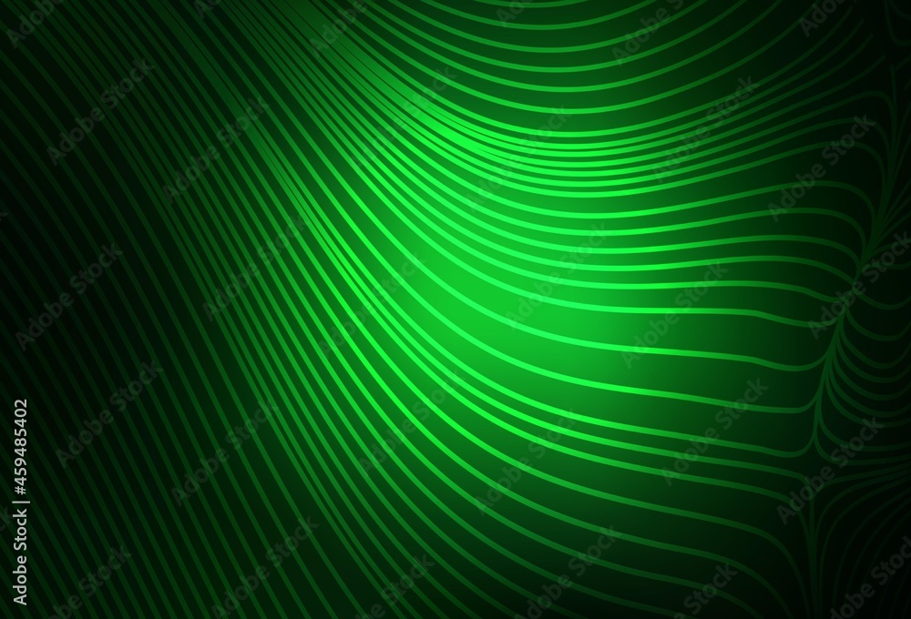 Dark Green vector layout with flat lines. Dark Green vector layout with flat lines.