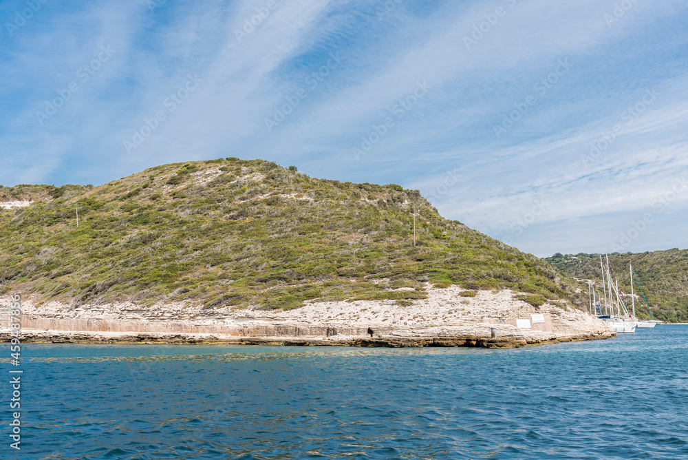 the coast of the island corsica