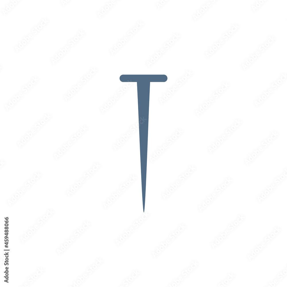 Archaeological chisel tool for crushing stones flat vector illustration isolated. Archaeological chisel tool for crushing stones flat vector illustration isolated.