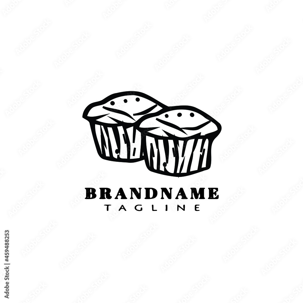 bread cartoon logo icon design template black isolated cute illustration bread cartoon logo icon design template black isolated cute illustration