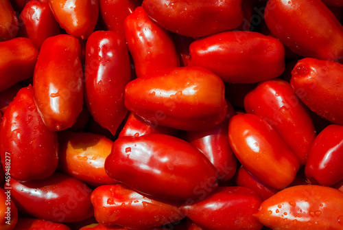 San Marzano tomatoes, red and ripe