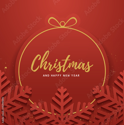 merry christmas and happy new year background. banner design. vector illustration