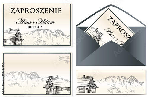 Zaproszenie góralskie, Zakopane, Giewont, góry , tatry, 