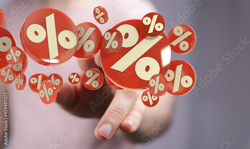 Sale percent discount % tex...