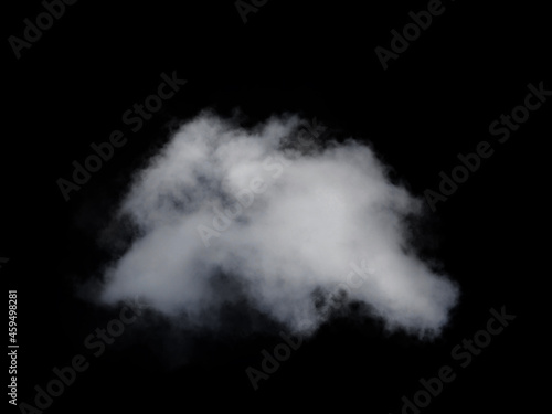white fluffy clouds isolated on a black background, clipart © Елена Челышева