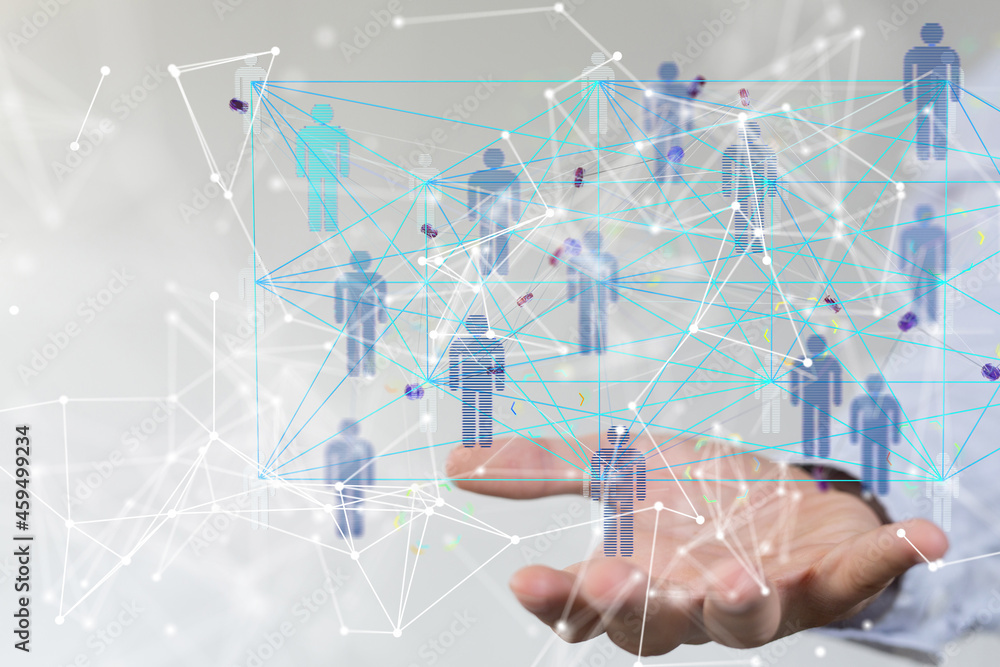 conference team work connection digital concept