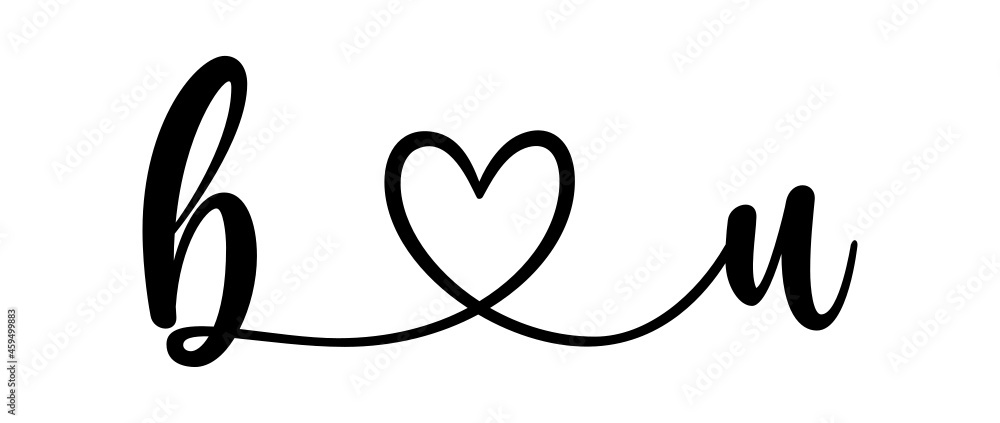 bu, ub, letters with heart Monogram, monogram wedding logo. Love icon, couples Initials, lower case, connecting HEART, home decor, bu, ub, letters with heart Monogram, monogram wedding logo. Love icon, couples Initials, lower case, connecting HEART, home decor,