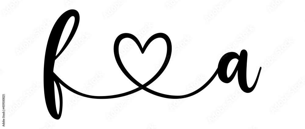 fa, af, letters with heart Monogram, monogram wedding logo. Love icon, couples Initials, lower case, connecting HEART, home decor, fa, af, letters with heart Monogram, monogram wedding logo. Love icon, couples Initials, lower case, connecting HEART, home decor,