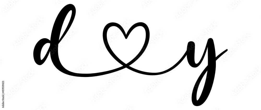 dy, yd, letters with heart Monogram, monogram wedding logo. Love icon, couples Initials, lower case, connecting HEART, home decor, dy, yd, letters with heart Monogram, monogram wedding logo. Love icon, couples Initials, lower case, connecting HEART, home decor,