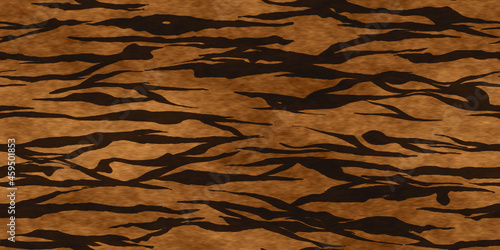 虎柄のシームレスパターン素材	