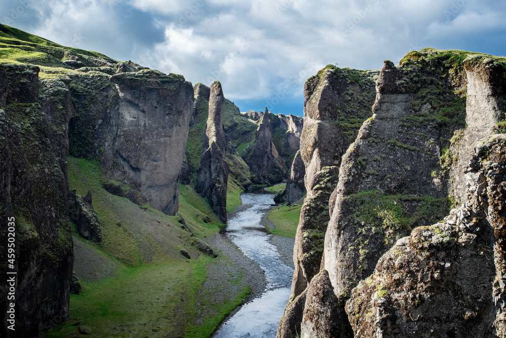 Obraz premium Fjadrargljufur canyon in South of Iceland