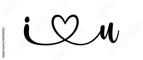 iu, ui, letters with heart Monogram, monogram wedding logo. Love icon, couples Initials, lower case, connecting HEART, home decor,
