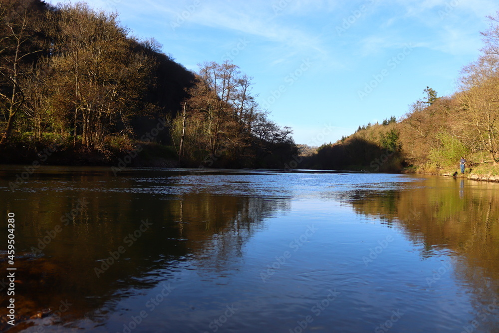 Amazing river view from Wye Valley, UK Amazing river view from Wye Valley, UK