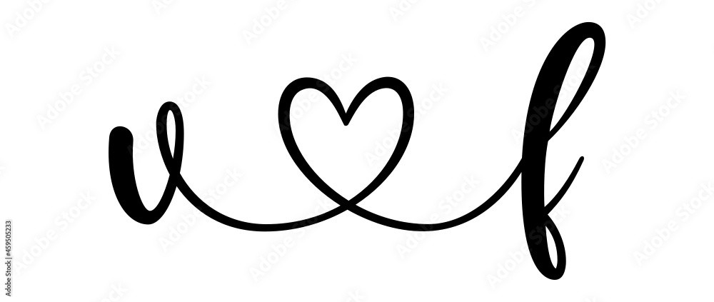 vf, fv, letters with heart Monogram, monogram wedding logo. Love icon, couples Initials, lower case, connecting HEART, home decor, vf, fv, letters with heart Monogram, monogram wedding logo. Love icon, couples Initials, lower case, connecting HEART, home decor,