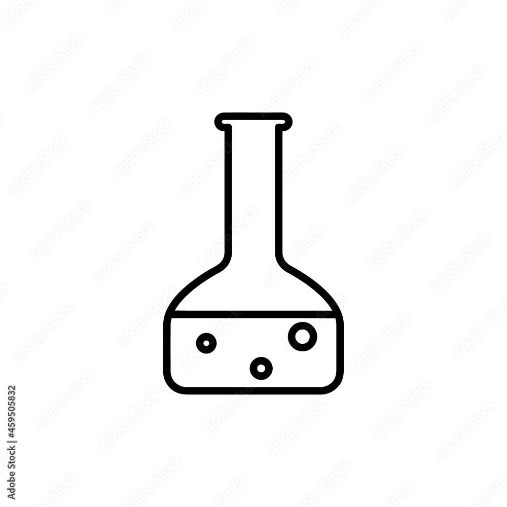 Test tube flat icon. Pictogram for web. Line stroke. Isolated on white background. Chemistry icons vector eps10 Test tube flat icon. Pictogram for web. Line stroke. Isolated on white background. Chemistry icons vector eps10