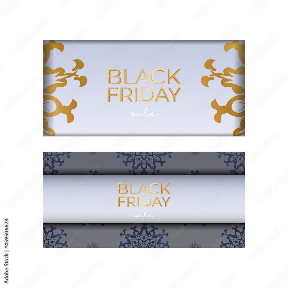 Naklejka premium Celebration Advertising Beige Black Friday Sale Geometric Pattern