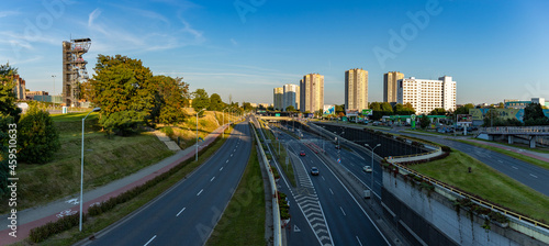 Katowice Buildings and Roździeńskiego Avenue