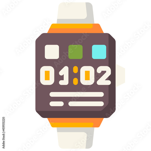 smartwatch flat icon