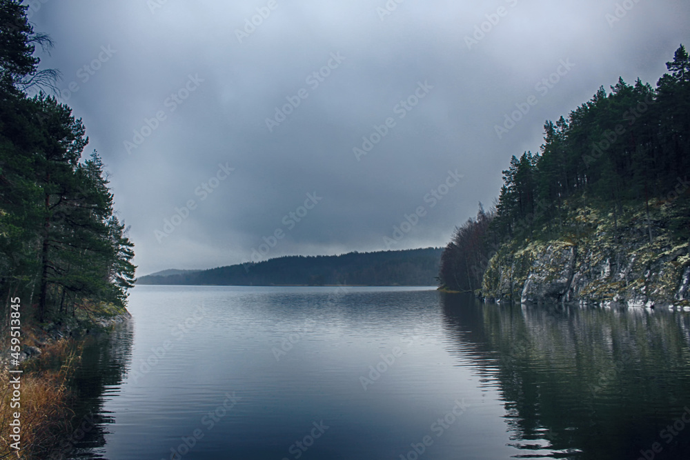 fog over the lake fog over the lake
