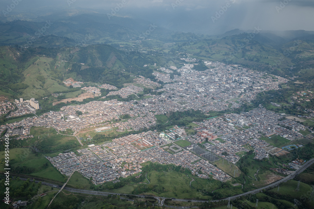 aerial view of the city of Santa Rosa, Risaralda