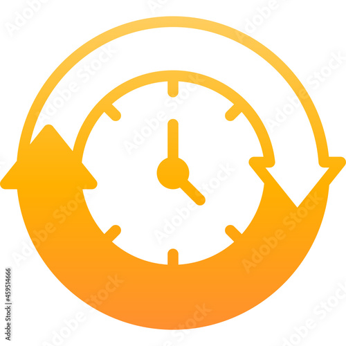 clock gradient icon