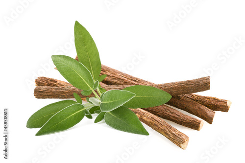 Sage and licorice roots photo