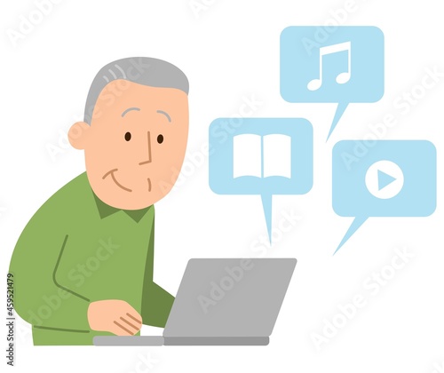 サブスクリプションを利用する男性②