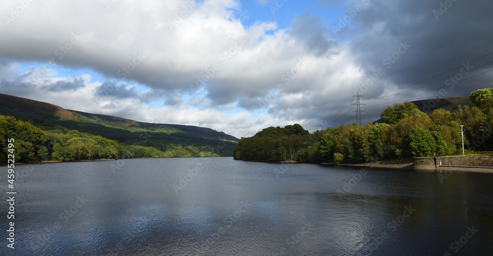 Valehouse Reservoir in the Peak District Derbyshire. Valehouse Reservoir in the Peak District Derbyshire.