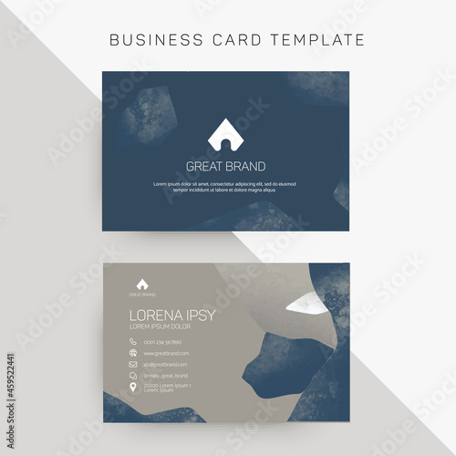 Vector template for brand identity collection, business cards