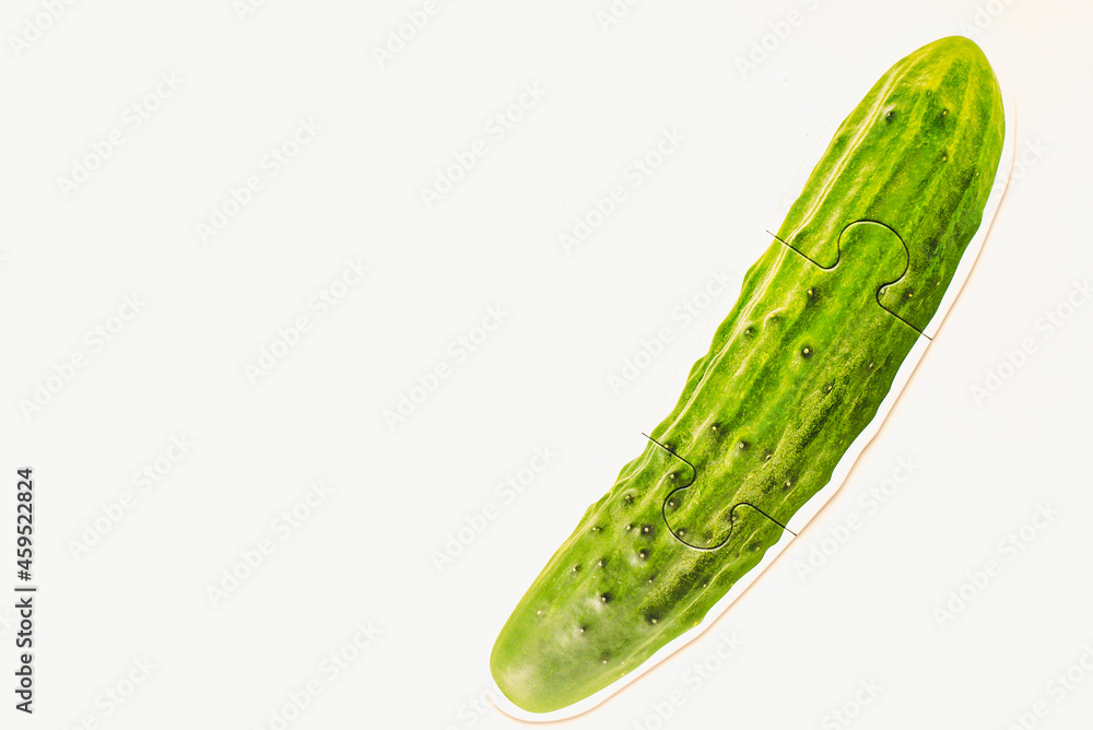 cucumber on a white background cucumber on a white background