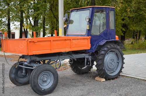 tractor on the road