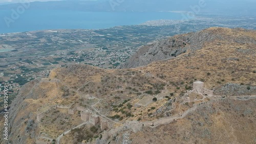 Aerial view of Acrocorinth 