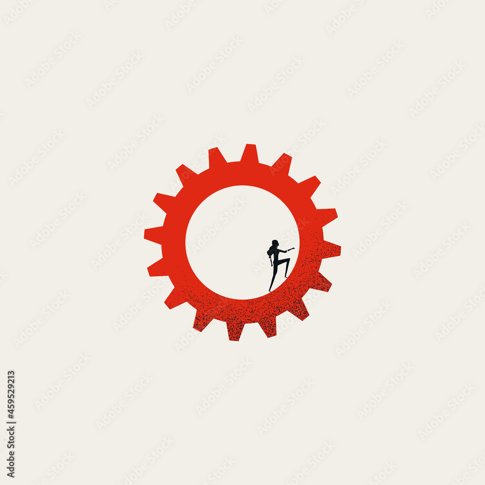 Business woman skills vector concept. Symbol of talent, development, success, ability. Minimal illustration. Business woman skills vector concept. Symbol of talent, development, success, ability. Minimal illustration.