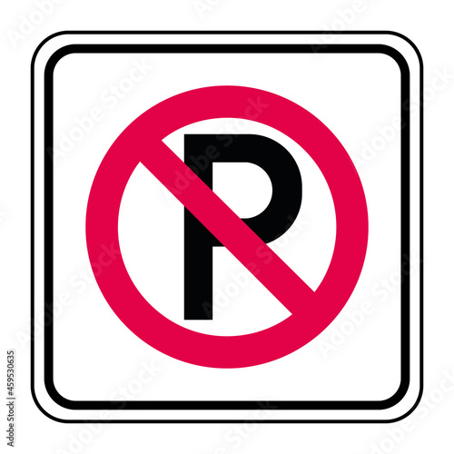 Logo stationnement interdit.