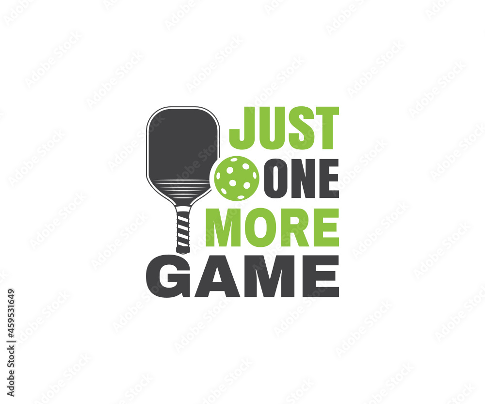Just One More Game Svg, Pickleball SVG, Pickleball Cricut Files