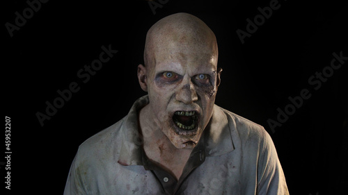 male zombie with mouth open #3
