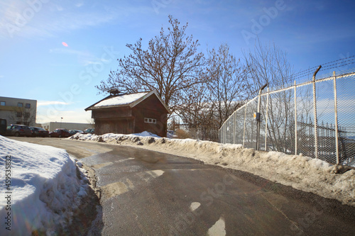 Photography landscape with a house, Ulven, Oslo, Norway