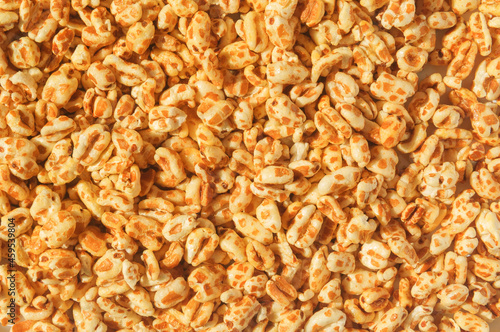 Wallpaper Mural Oatmeal puffed with honey for a healthy nutritous breakfast - detail pile Torontodigital.ca