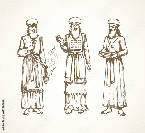 High Priest. Vector drawing