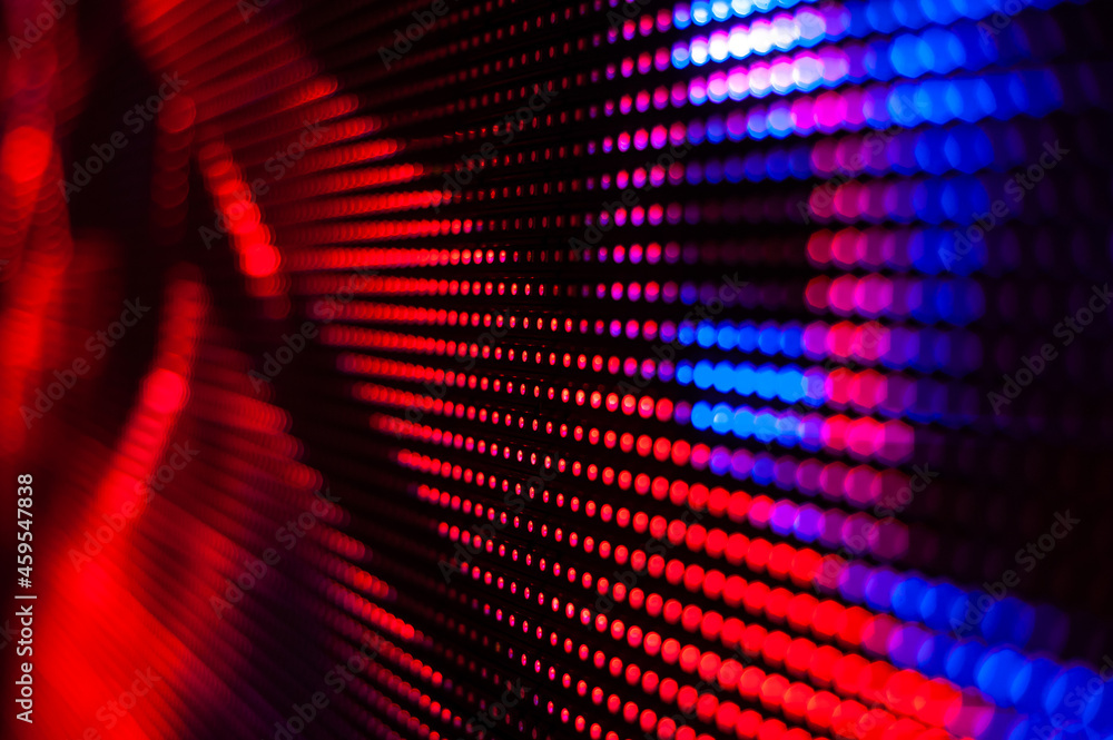 White dotted bright colored LED smd screen - close up background