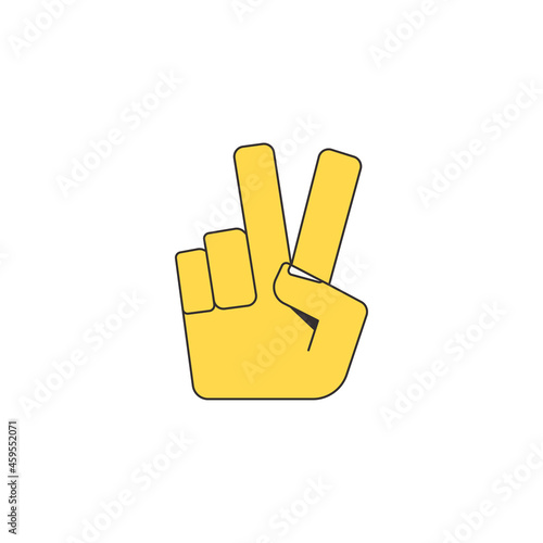 hand gesture meaning peace or victory 