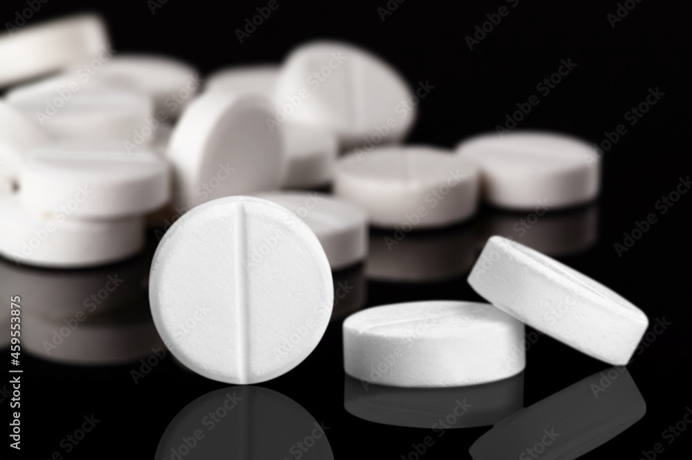 Collection of pill medication on table medical concept Collection of pill medication on table medical concept