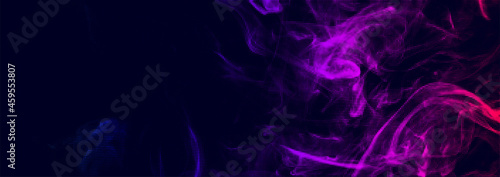 Halftone smoke effect. Vector abstract background with doted effect. Swirling and flowing vape effect.