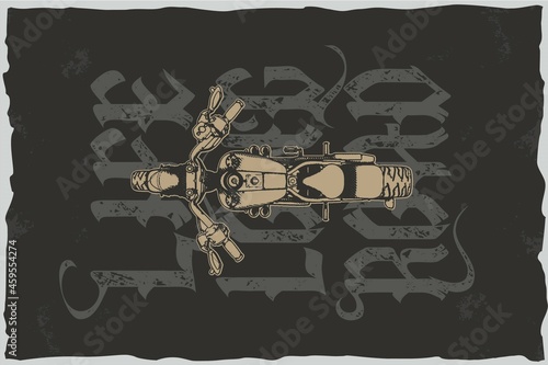 life long road - tshirt vector illustration